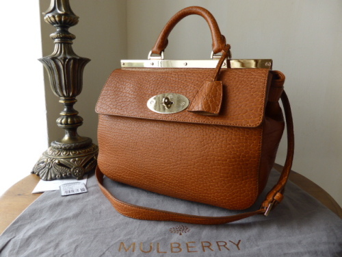 Mulberry Small Suffolk in Ginger Shrunken Calf Leather