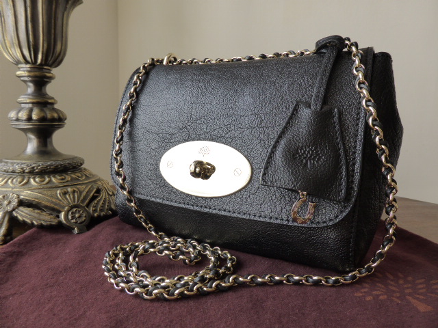 Mulberry Lily (Regular) in Black Buffalo Shine Leather - SOLD
