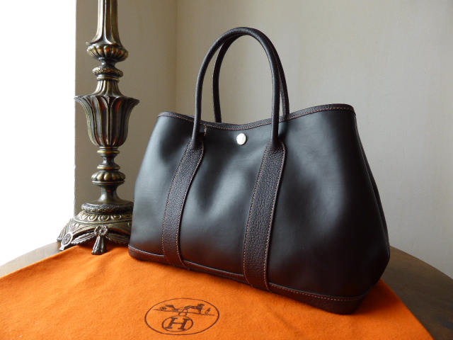 Hermés Garden Party 30 in ia & Buffalo Leather - SOLD