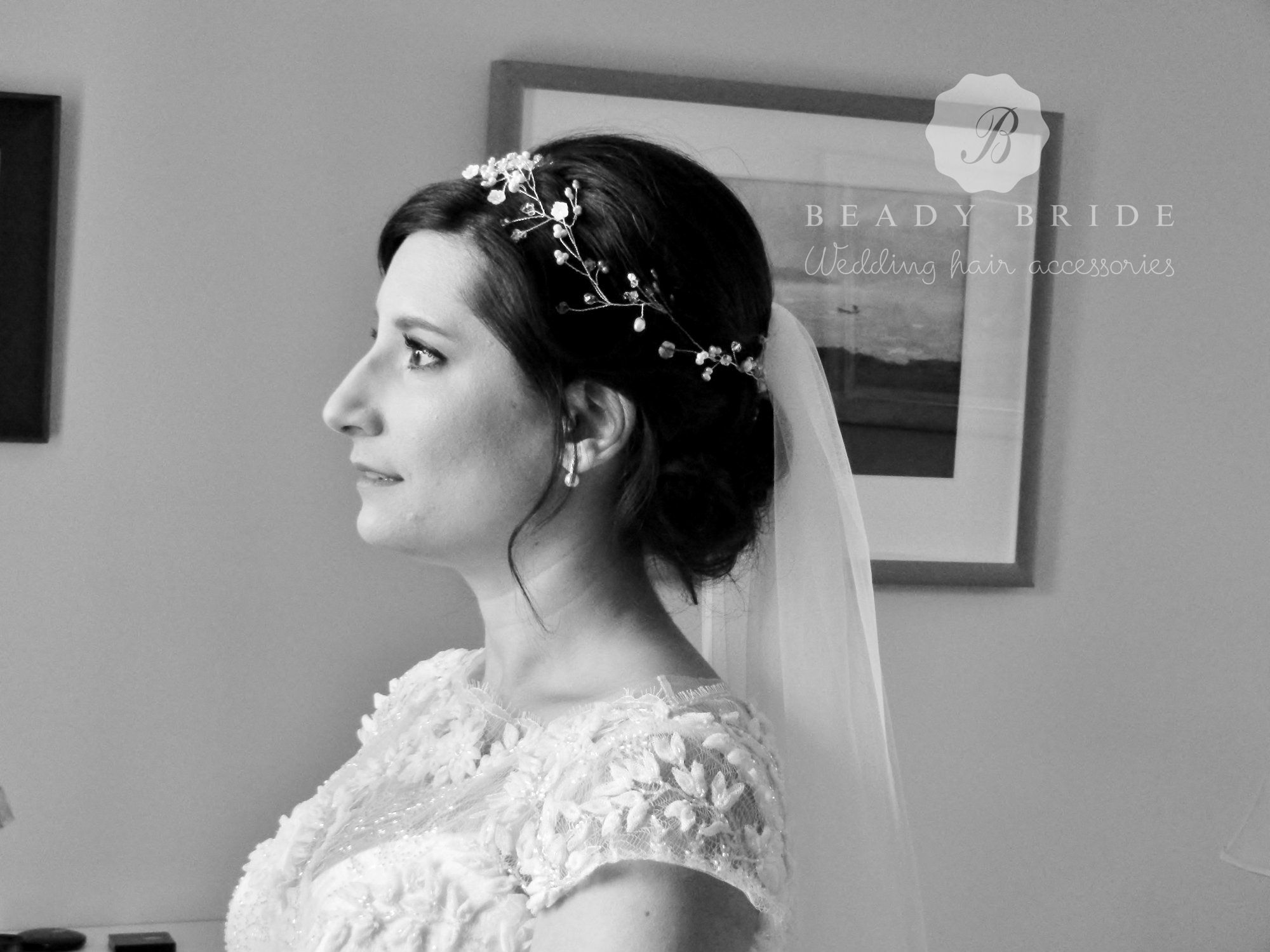 Pretty bridal and wedding hair vne accessories-Gloucestershire-UK
