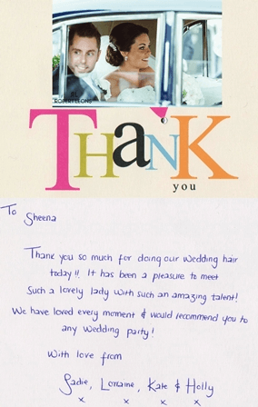 t-thank you card  sadie trout