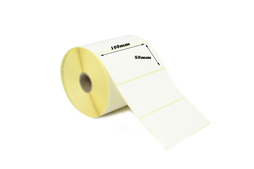 100 x 50mm Direct Thermal Labels 50,000 Labels)