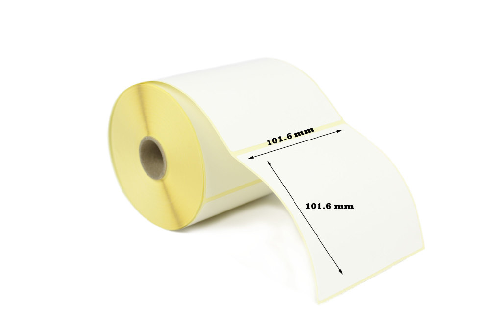 101.6 x 101.6mm Direct Thermal Labels 38mm Core (2,500 Labels)