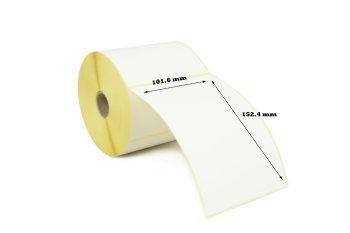 101.6 x 152.4mm Direct Thermal Perforated Labels (10,000 Labels)