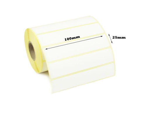 100 x 25mm Direct Thermal Labels (20,000 Labels)