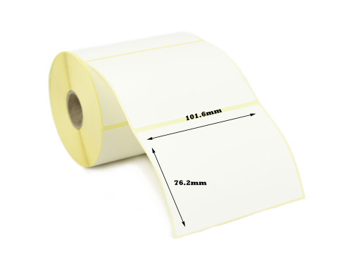 101.6x76.2mm Direct Thermal Top Coated Labels (10,000 Labels)