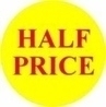 Promotional Labels 'Half Price' - 1000 Labels