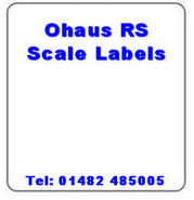 Ohaus RS Scale Labels