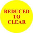 Promotional Labels 'Reduced To Clear' - 1000 Labels