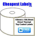 150x100.54mm Direct Thermal Top Coated Labels (2,000 Labels)