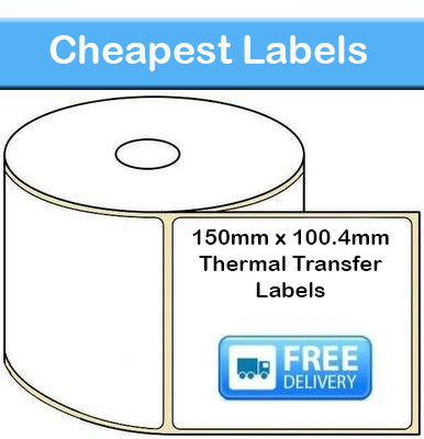 150mm x 100.54mm Thermal Transfer Labels (20,000 Labels)