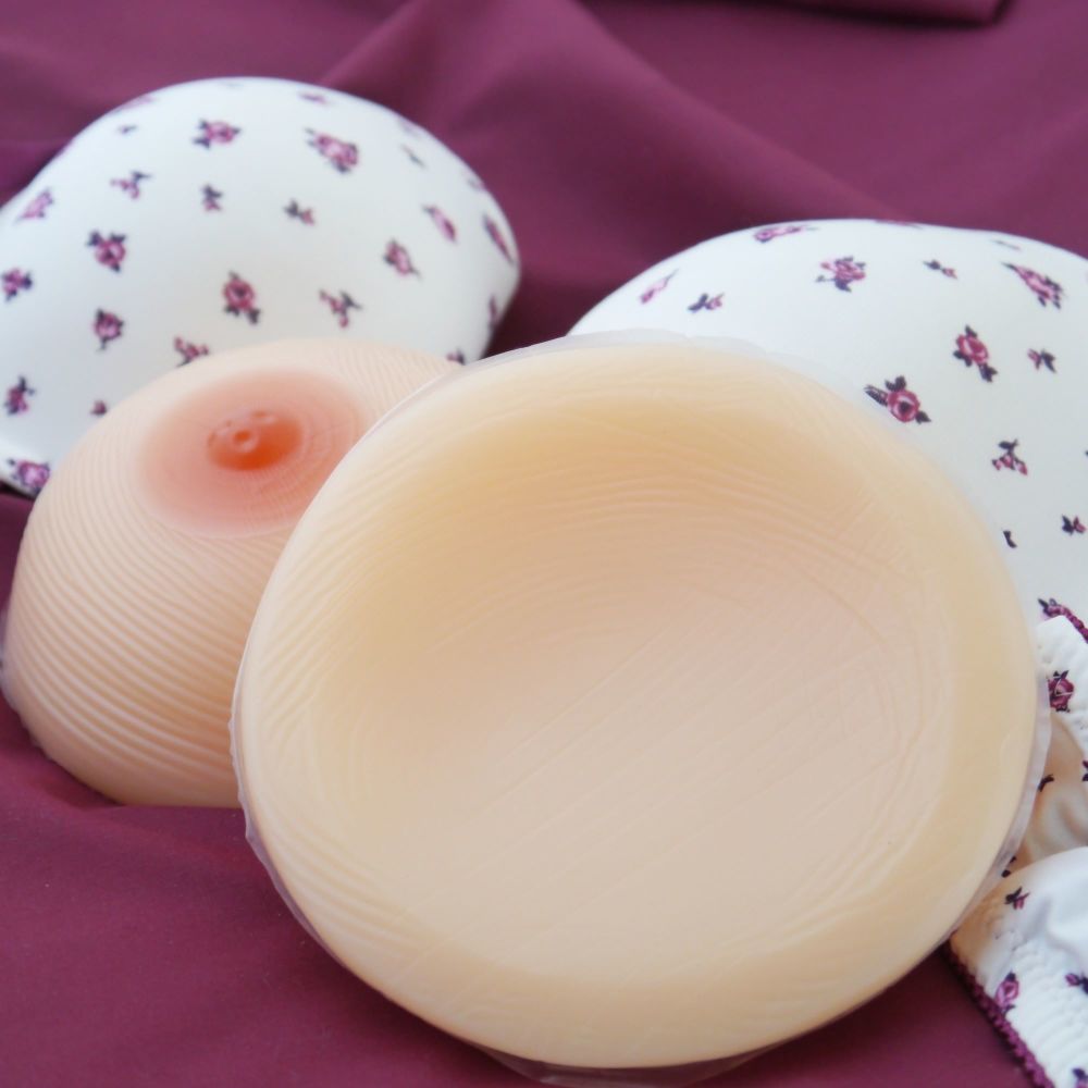 Classic Soft Round Full False Breasts - Silicone Breast Form Prostheses - 700g each - One Pair