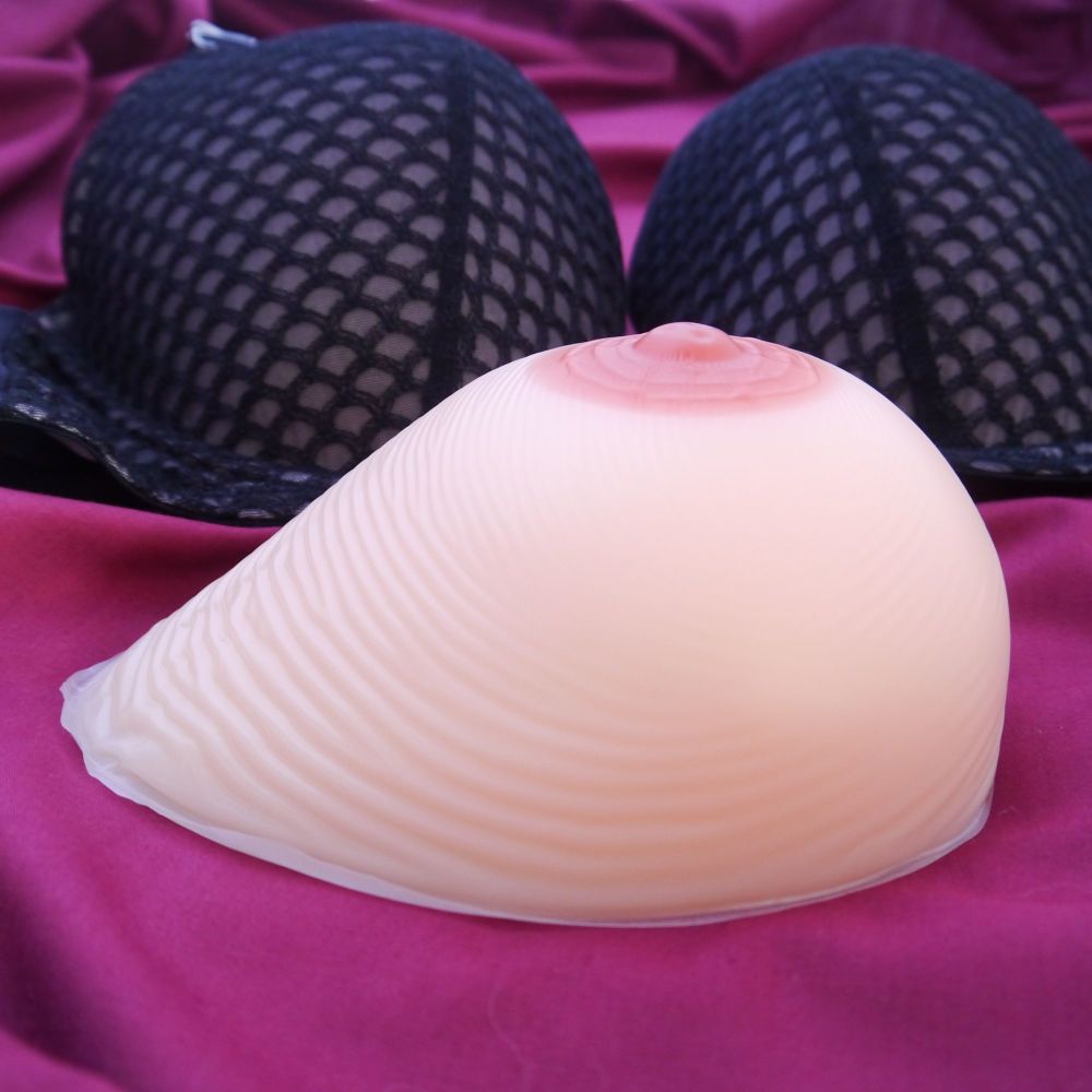 Teardrop Style 1 Silicone Breast Form &ndash; Single 700g &ndash; Premium Thicker Back
