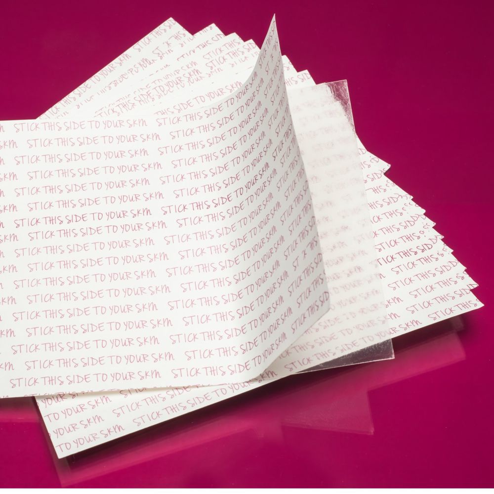 <!-- 004c -->Boobylicious Tape big 15x12cm sheets - 10-50 sheets per pack