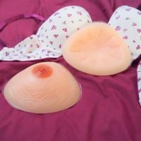  <!-- 001 -->Beautiful Silicone Breast Form Prostheses - Triangle 300g Pair - Standard Back
