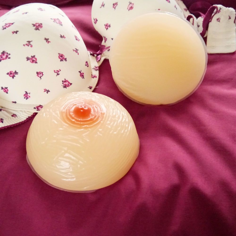 Classic Soft Round Full False Breasts - Silicone Breast Form Prostheses - 300g each - One Pair