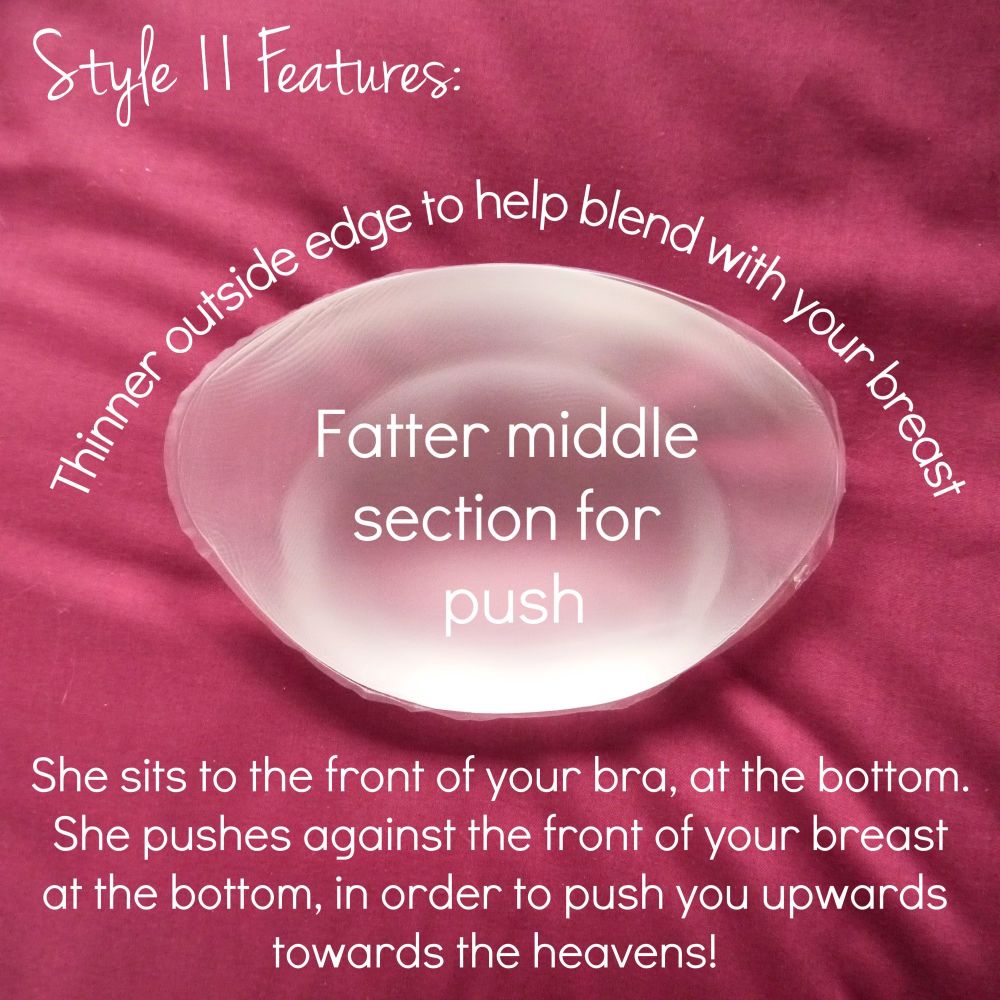  Style 11 Breast Enhancers: Beauty and Her Bust - For 38"-42" bras - Suitable for B, C, D, and E cups - 580g Per Pair