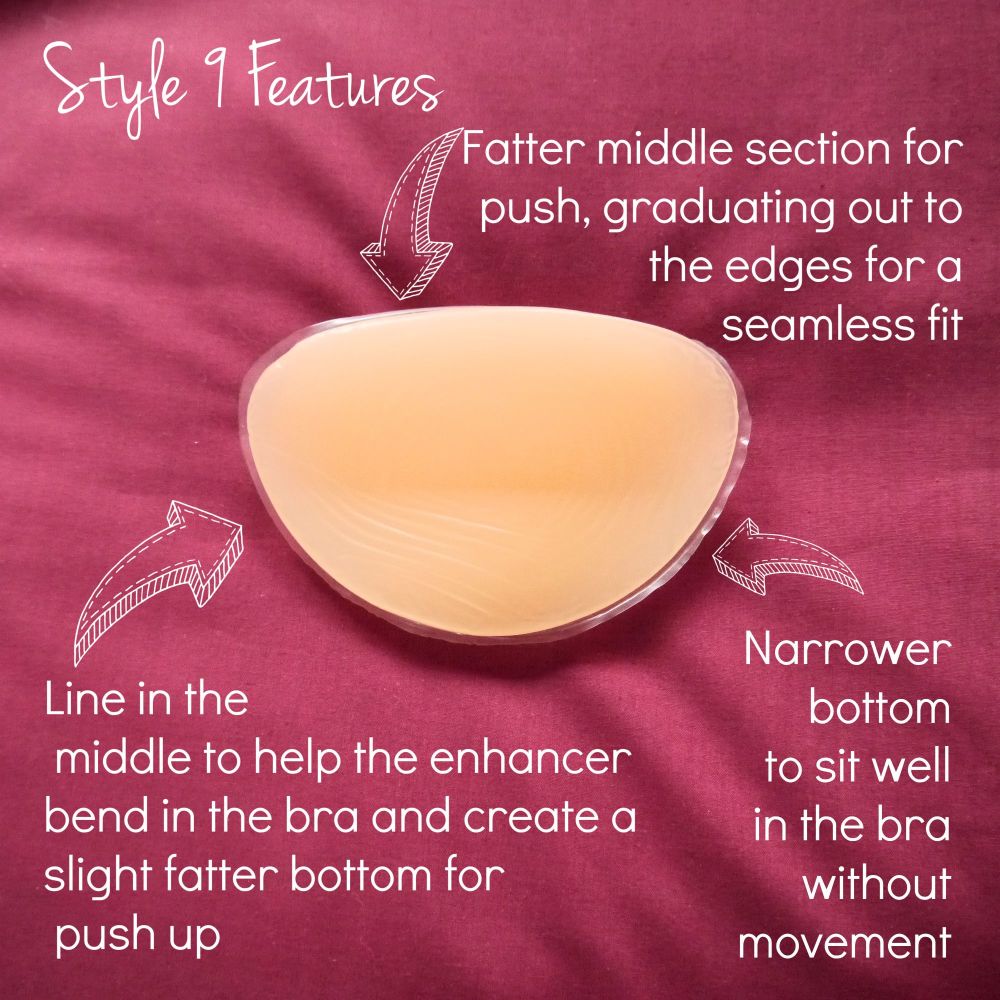  Style 9b Breast Enhancers: Every Girl's MEGA boost - Suitable for AA, A, B, C, D and E cups - 350g Pair