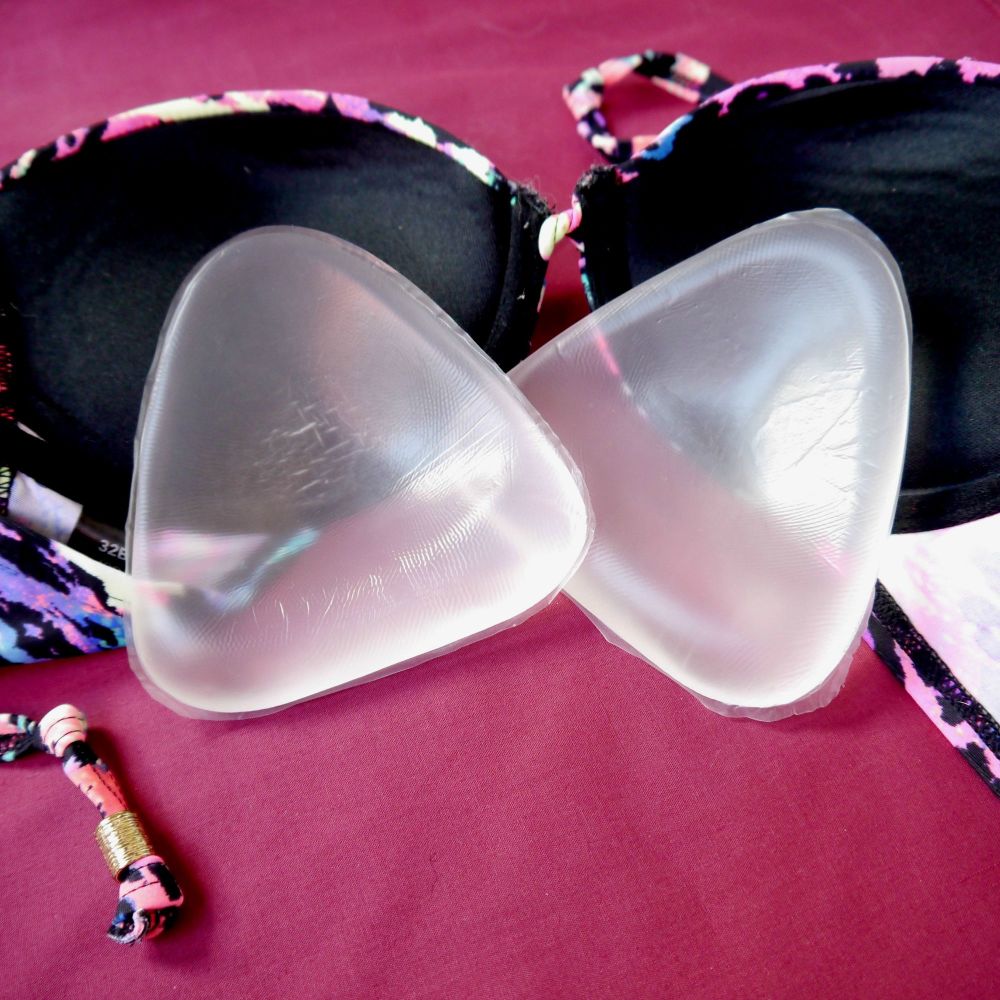 D DOLITY Pair of 3 11cm Round Sponge Bikini Enhancer Breast Bra Replacements Insert Pads 