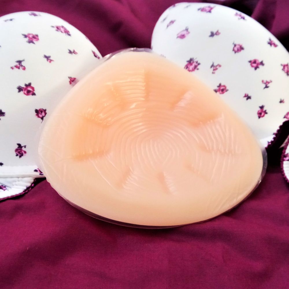 Triangle Silicone Breast Form (Concave Back) &ndash; Single 600g &ndash; Standard Back