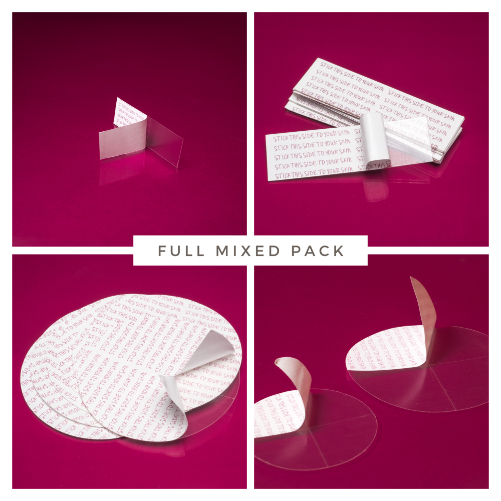 Boobylicious Breast Enhancer & Breast Form Adhesive Tape Mixed Pack - Discs, Strips and Sheets