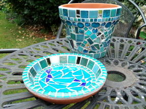 turquoise pot and dish