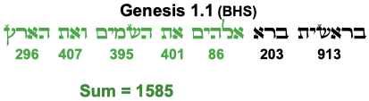 Genesis 1.1 1585