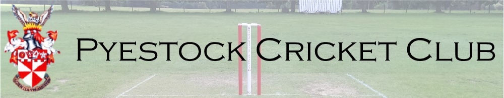 Pyestock Cricket Club, site logo.