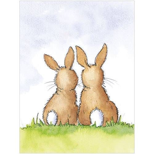 Two bunnies - gift card