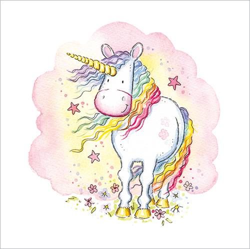 Unicorn nursery print decor personalised