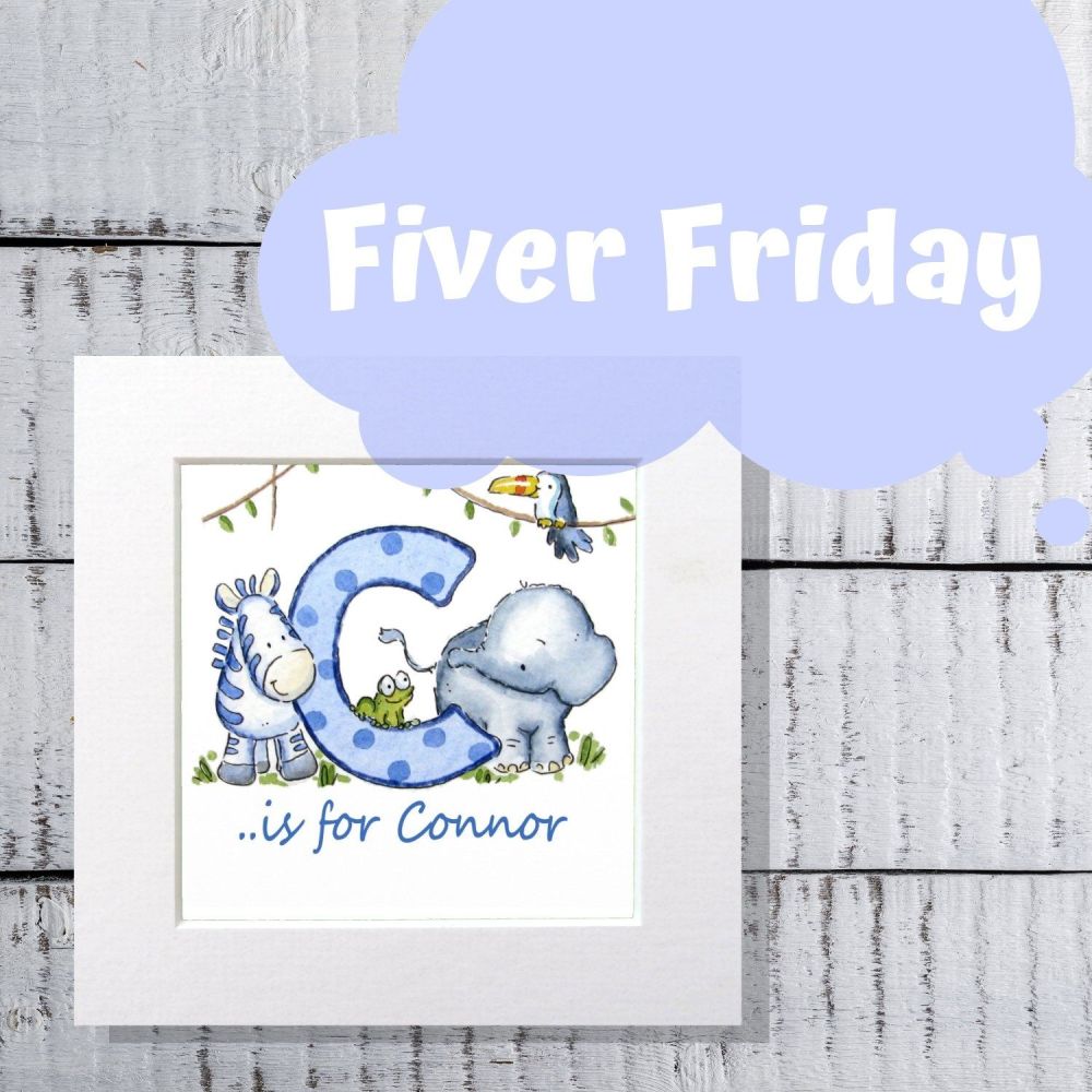 Fiver Friday Initial print - unframed 