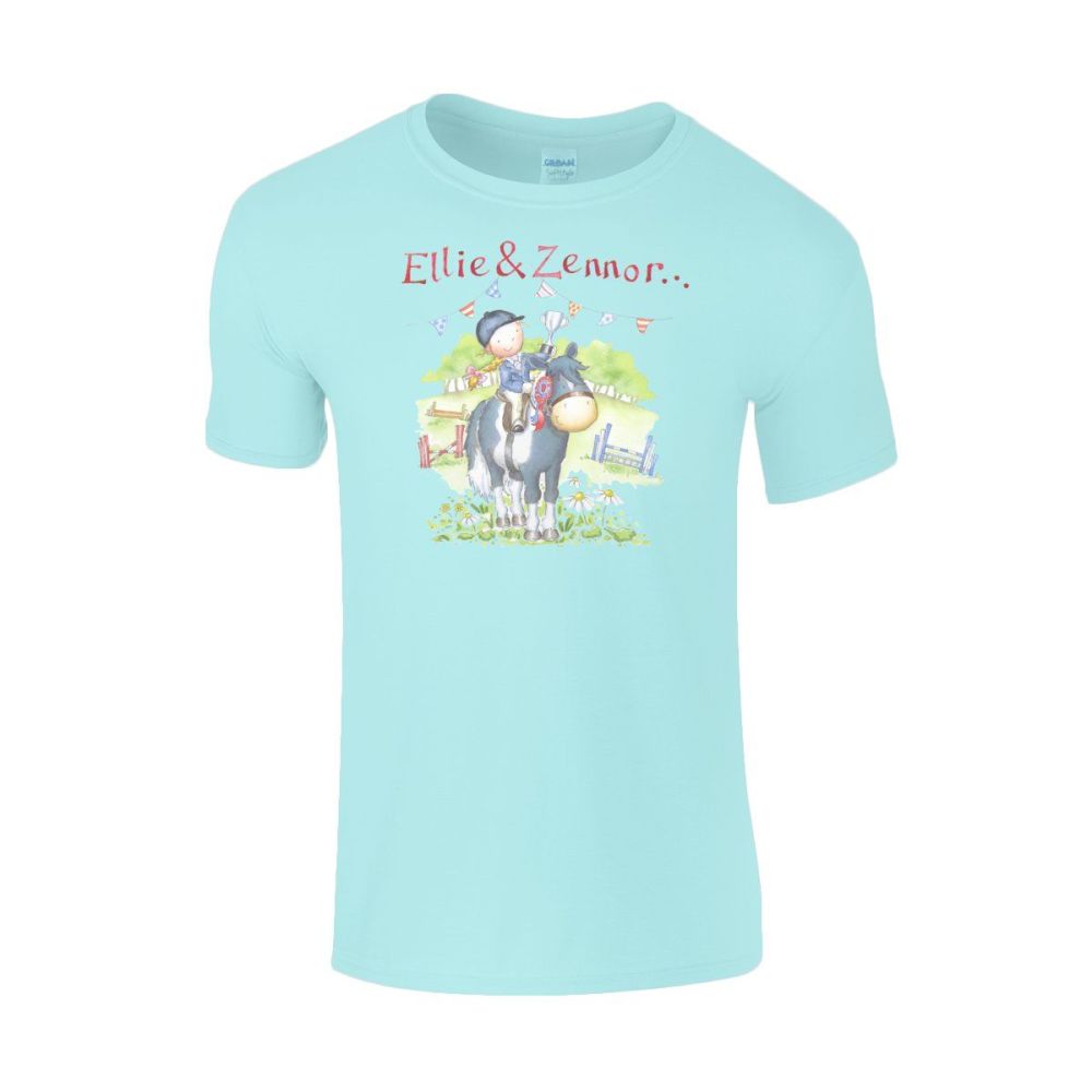'At the horse show' Personalised Child's T-shirt