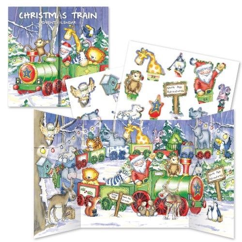 Christmas train advent calendar