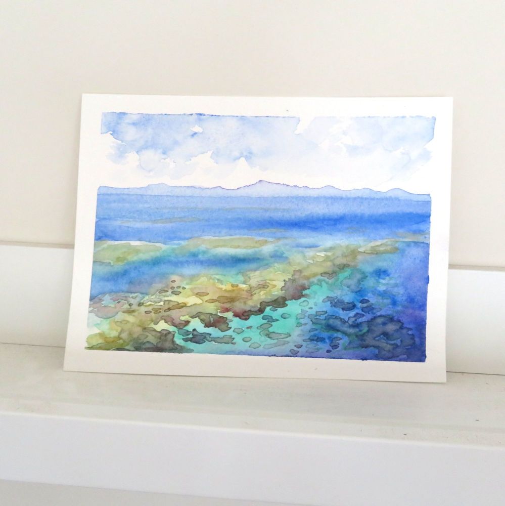 Coral reef watercolour