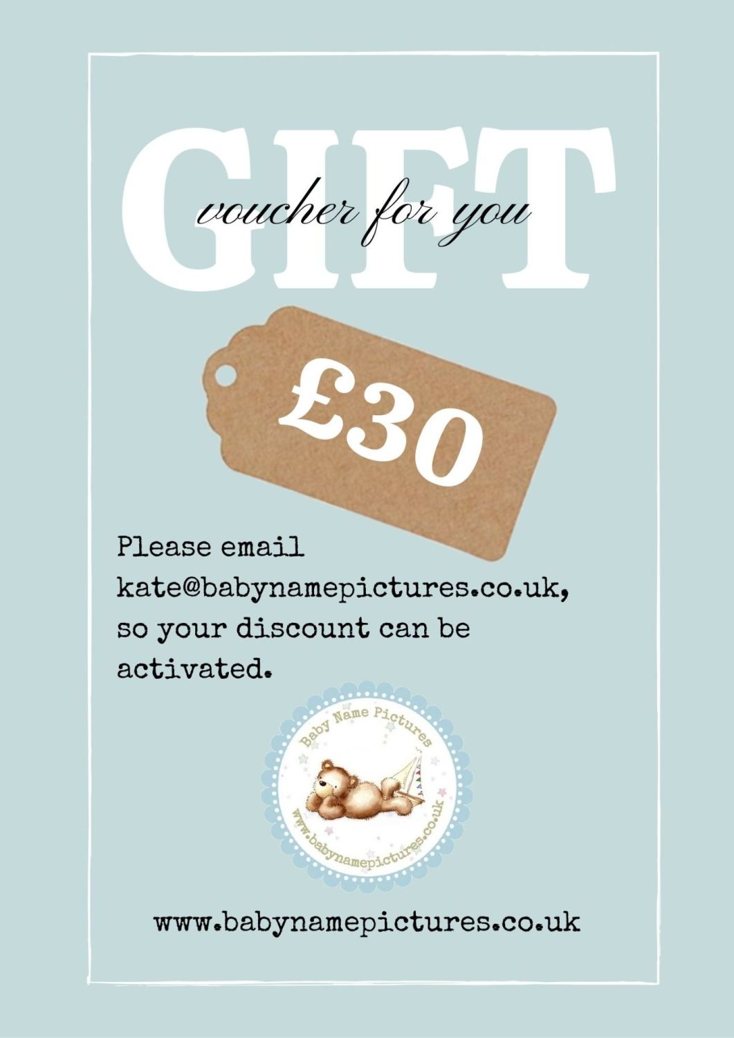 Gift voucher £30