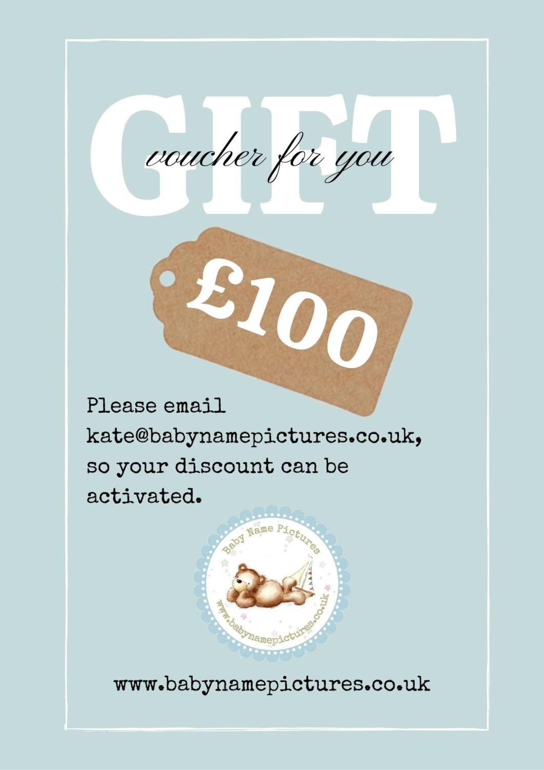 Gift voucher £100