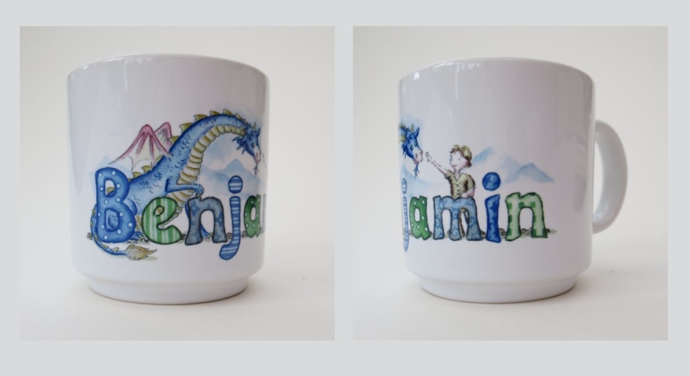 Full sized ceramic name mug