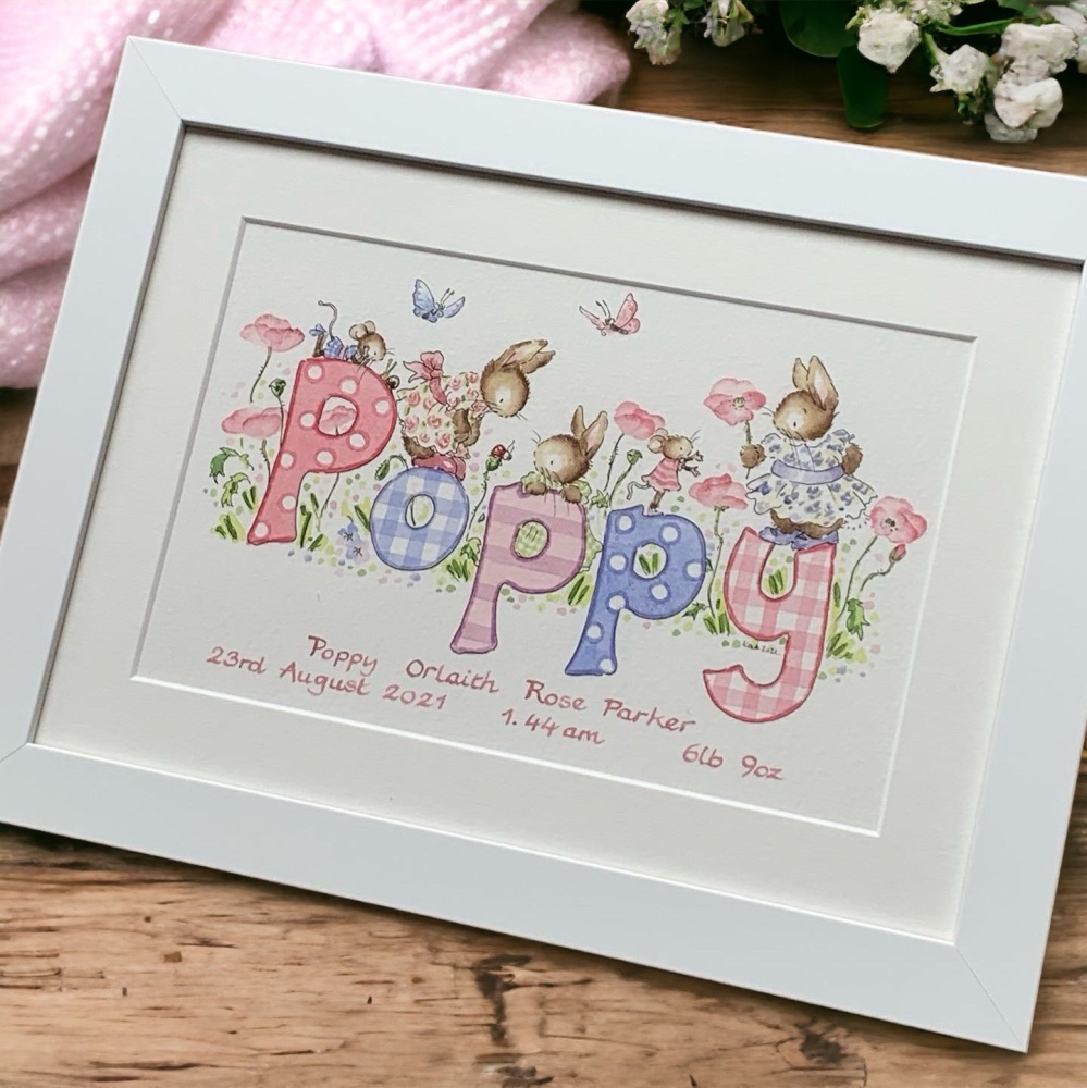 <!--020-->Personalised Watercolour name picture 14