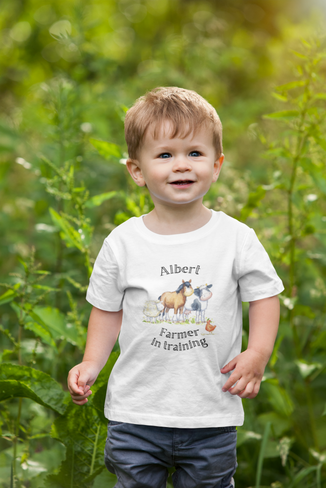 Baby Farmer tee shirt  - Farmer in Training personalised