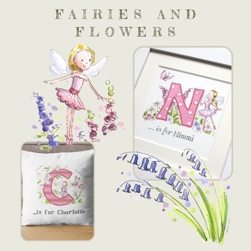 <!--155-->Fairies and Flowers Nursery D&eacute;cor