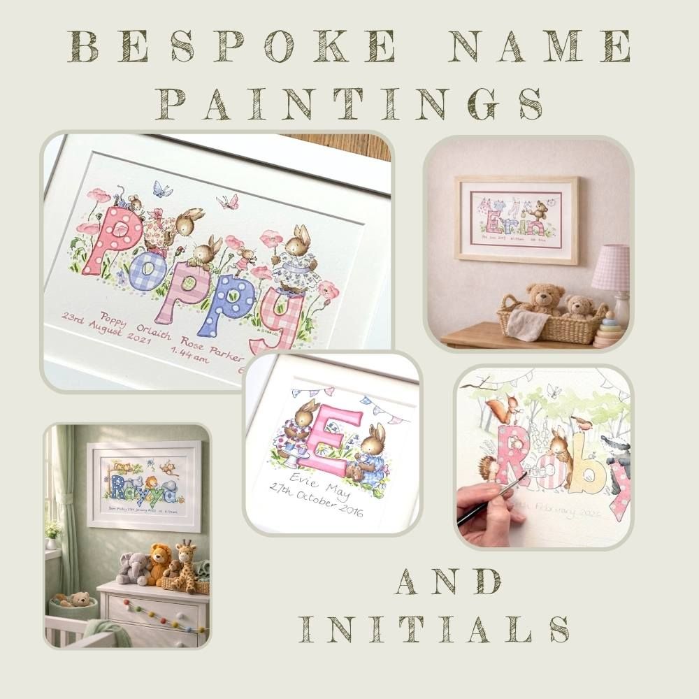 <!--010-->Bespoke Baby Name Paintings