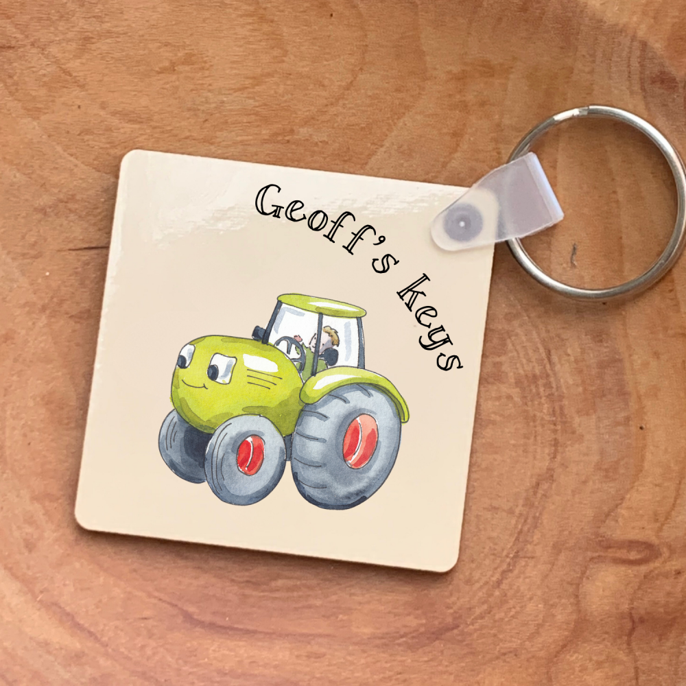 Farm keyring - personalised