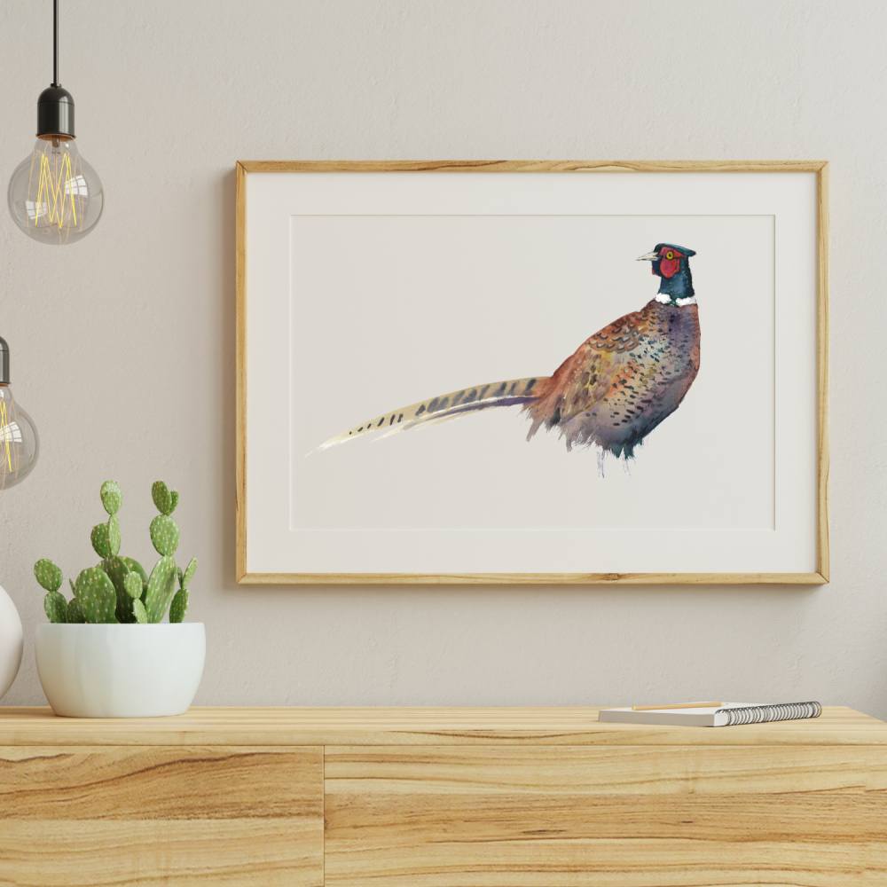 Pheasant print standing (Limited edition numbered)