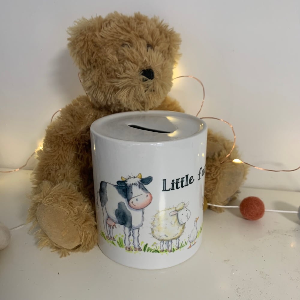 Little Farmer Money Box - available with name