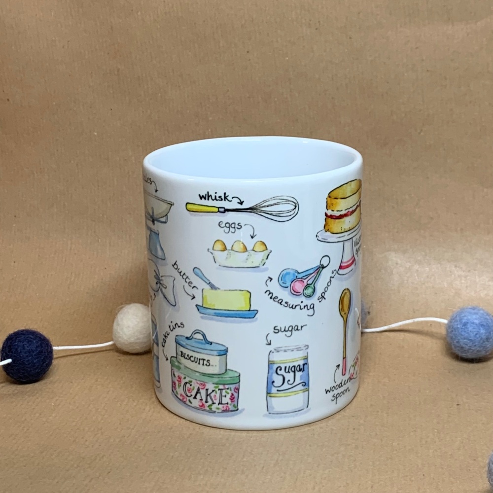 Baking mug - gift  for a fan of British Bake off