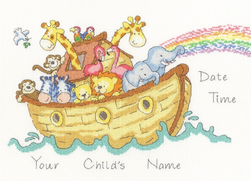 Baby Ark Bothy Threads Noah's Ark Cross Stitch Kit