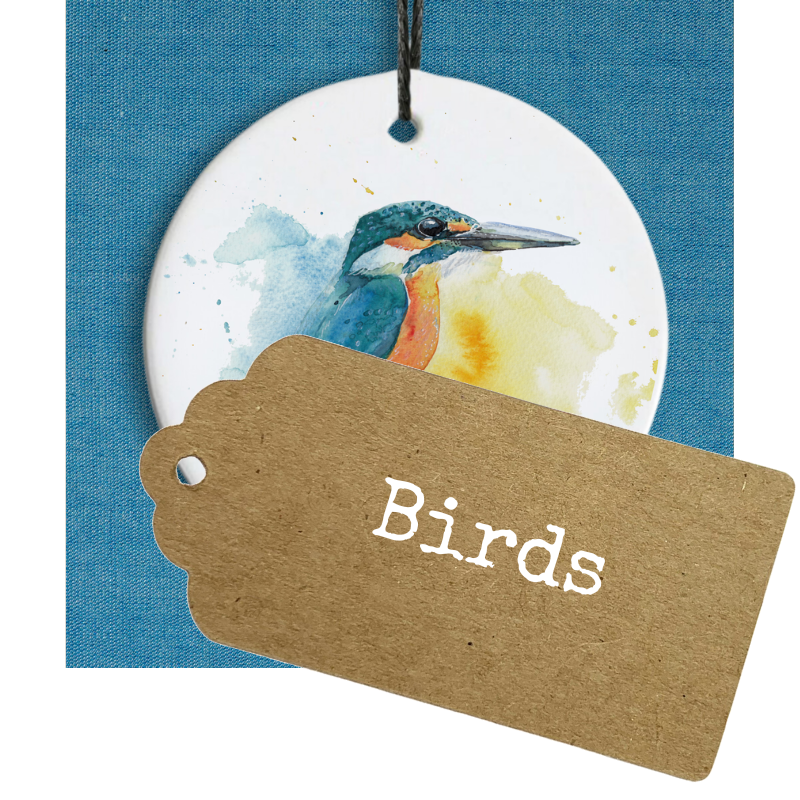 Bird ceramic decorations