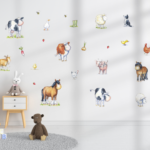 farm wall stickers on wall