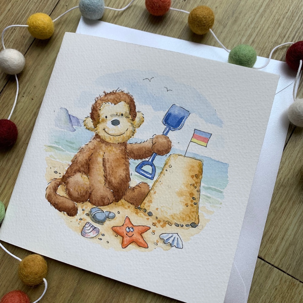 Hand-Painted Children&rsquo;s Birthday Card &ndash; Personalised Watercolour Illustration