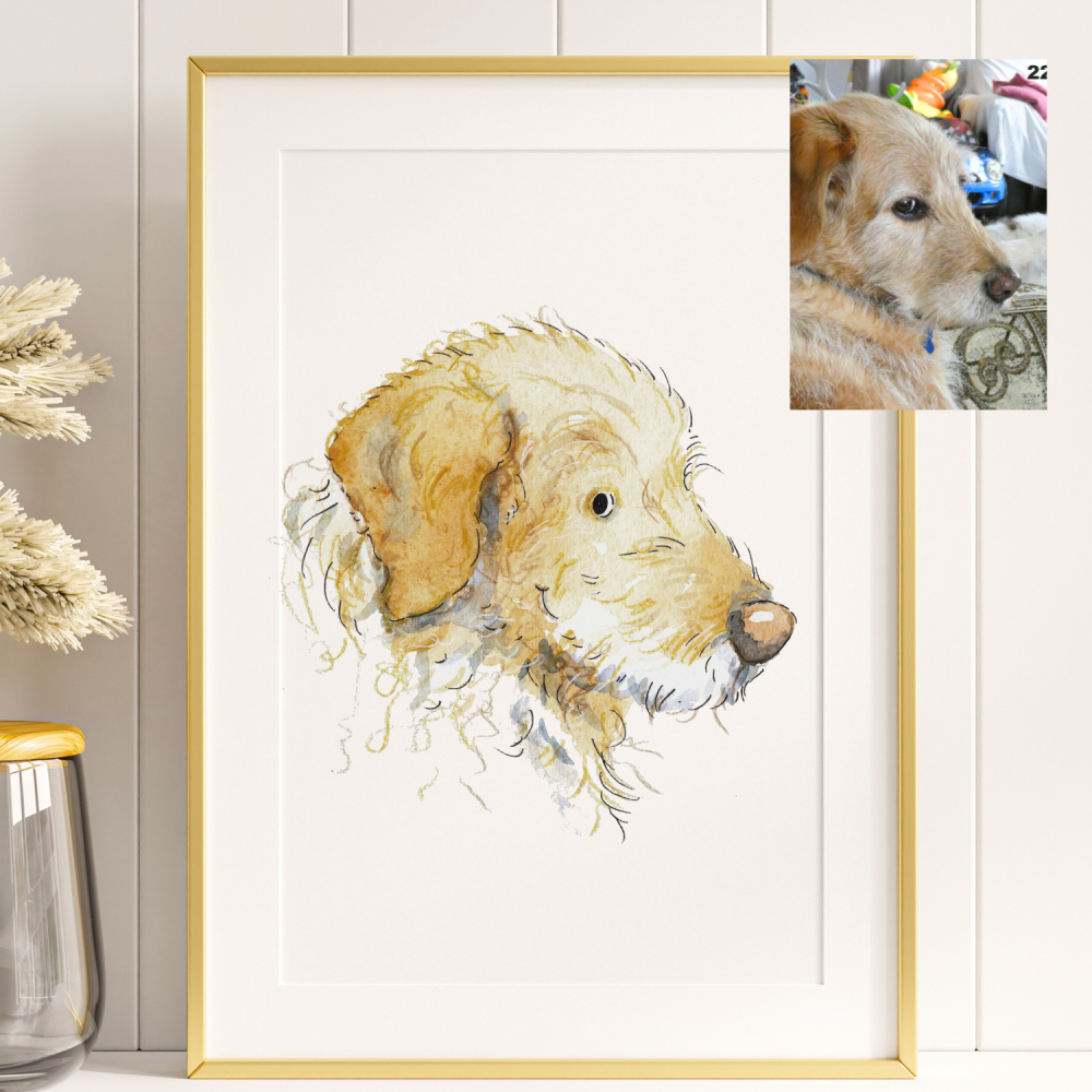 Watercolour Pet Portrait